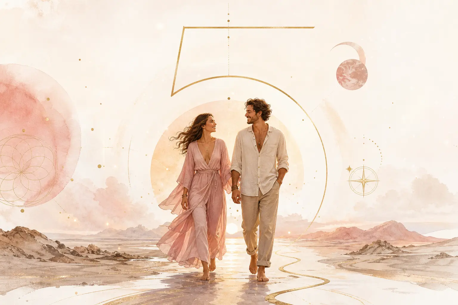 Life Path 5 relationship energy shown through connection, freedom, and emotional honesty.