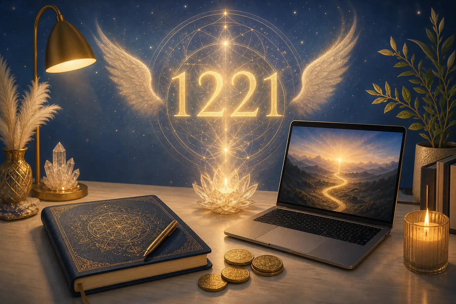 1221 symbolism in career, money, and manifestation guidance