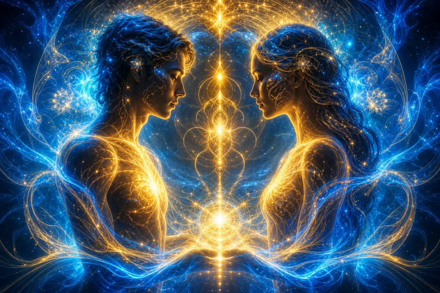 556 angel number twin flame path with mirrored silhouettes and healing light