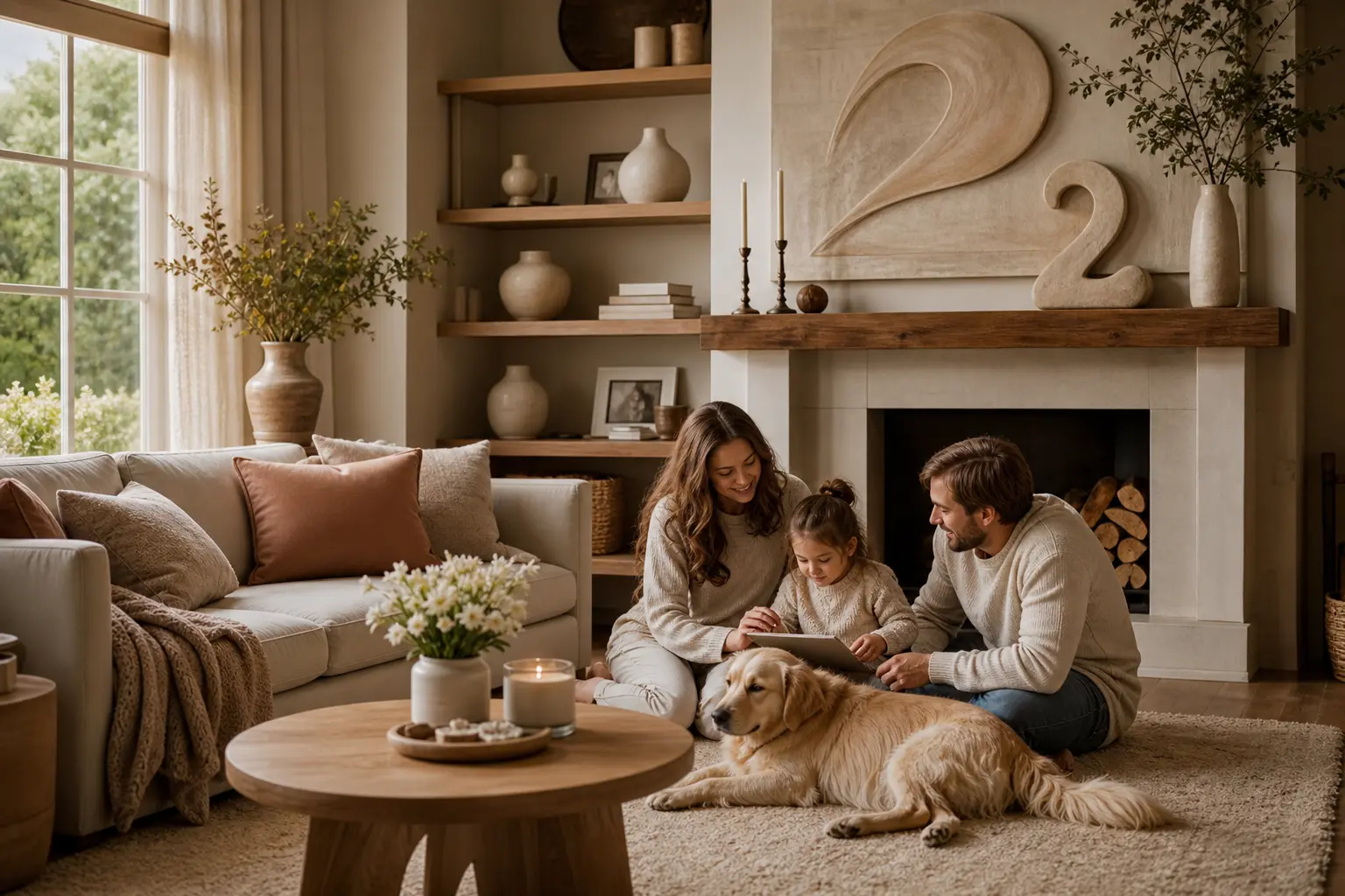 House number 2 family and daily home energy shown through warmth, softness, and emotional peace