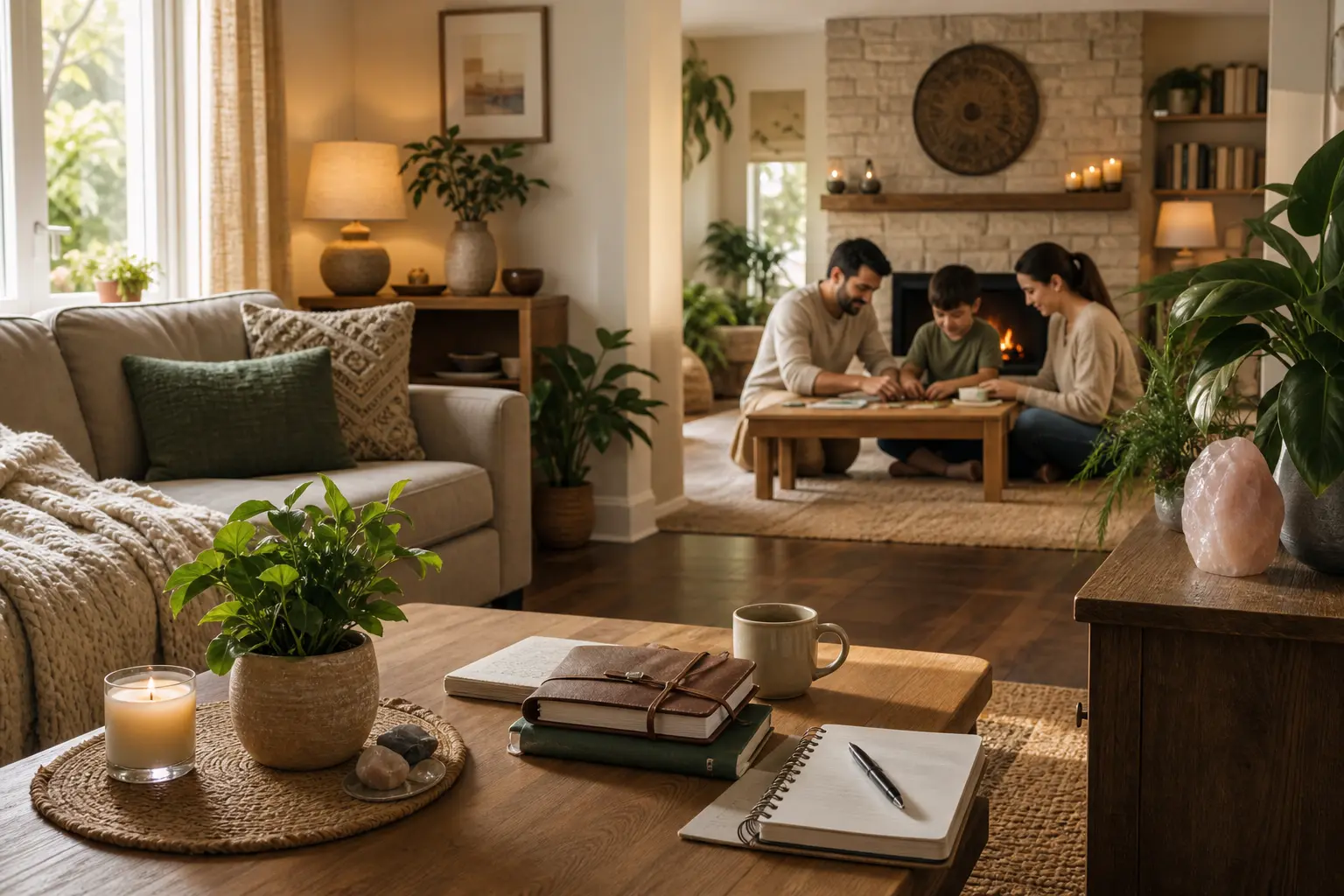 House number 4 family and daily home energy shown through structure, comfort, and grounded routines