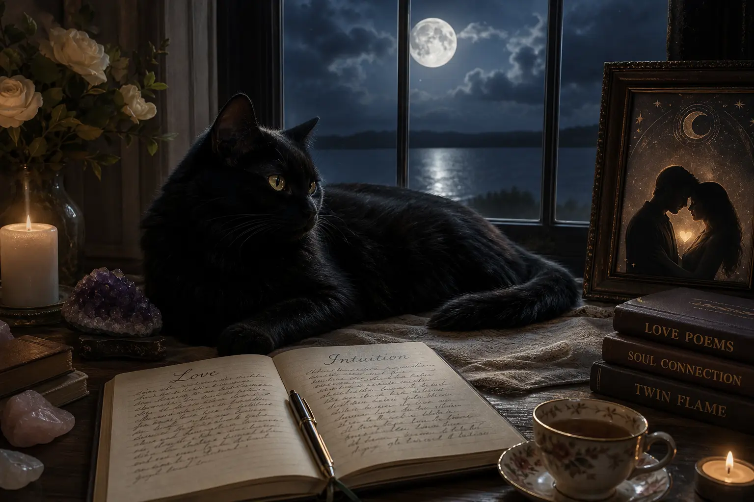 seeing a black cat spiritual meaning love and twin flame